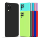 Capinha de celular Samsung A12 M12 Fina Em Silicone Macia Com Proteção Da Câmera Case